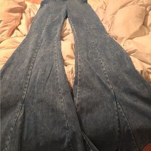 Good American Women's Blue Flared Jeans